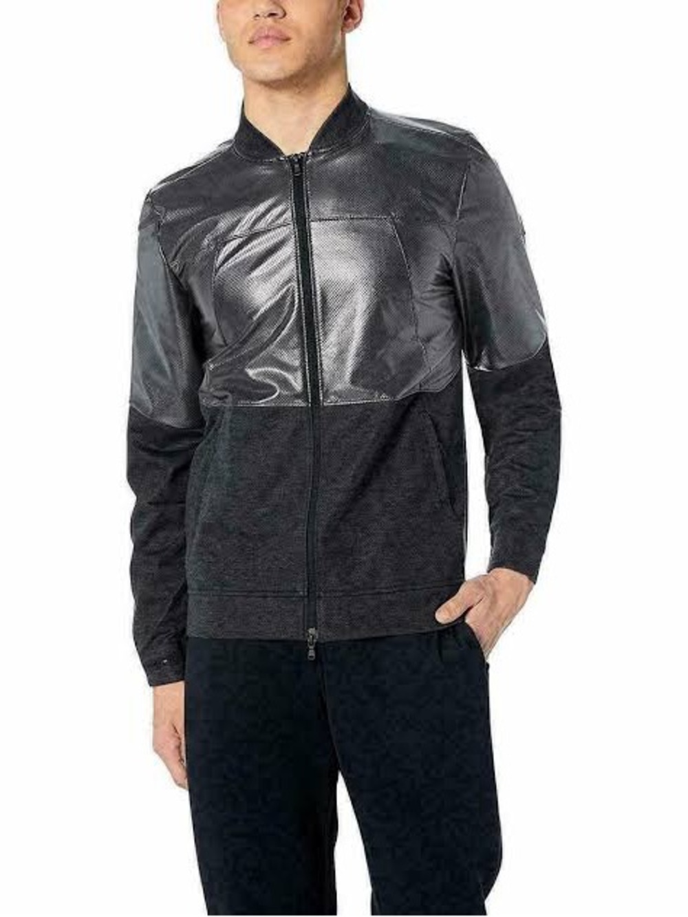 Under Armour Unstoppable Men's Lg Athletic Bomber Jacket Full Zip Gray